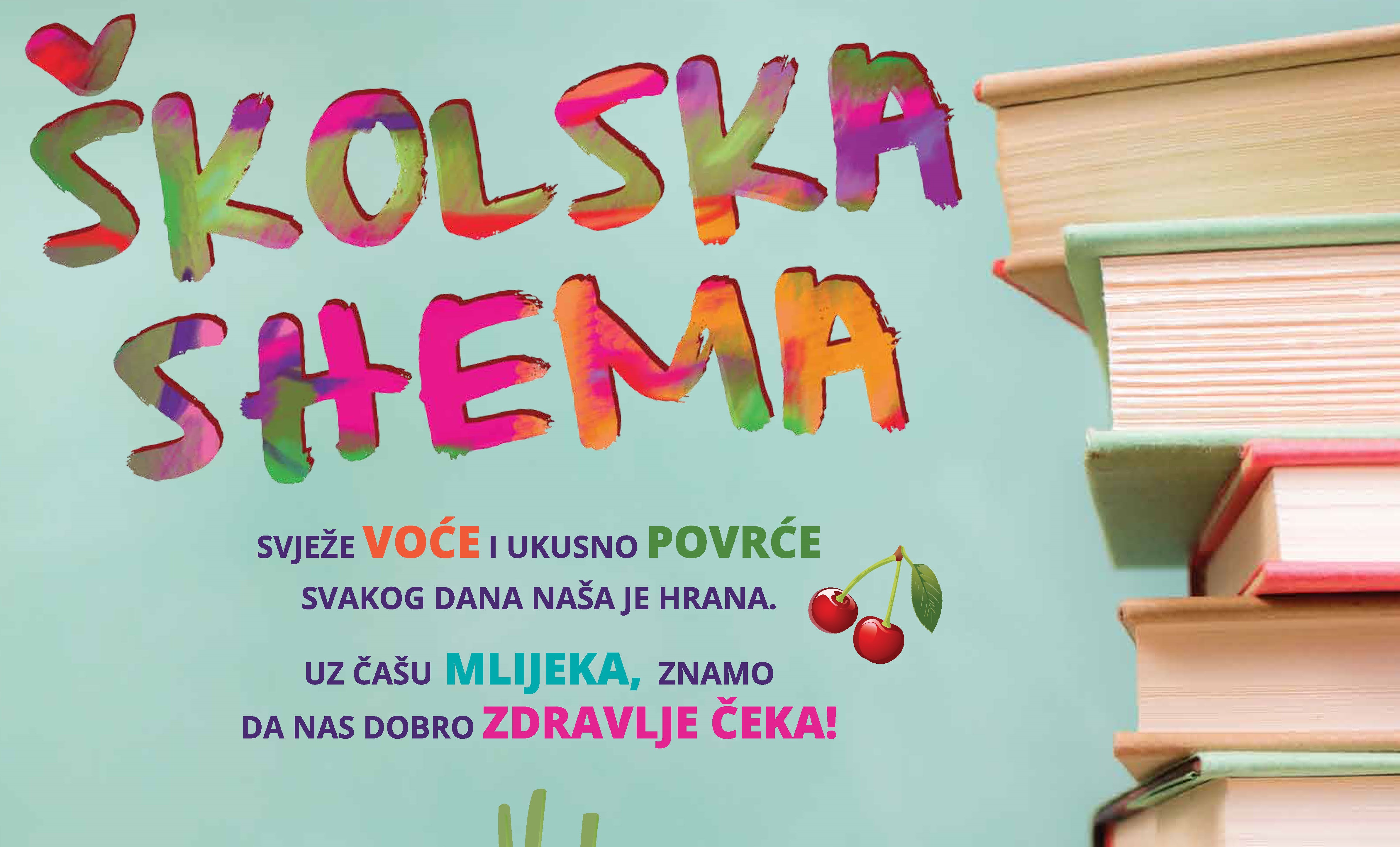 Nastavak projekta Školska shema voća i povrća te mlijeka i mliječnih proizvoda u OBŽ