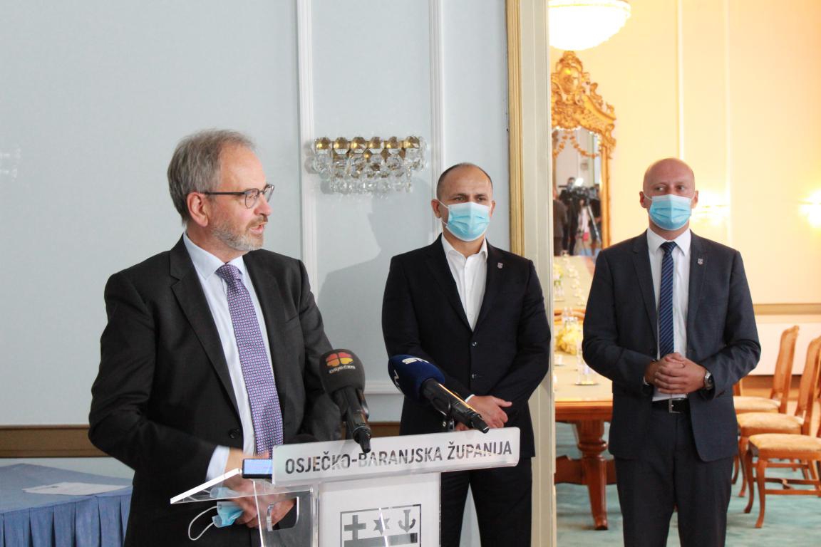 Veleposlanik Kraljevine Norveške Nj. E. Haakon Blankenborg u nastupnom posjetu Osječko-baranjskoj županiji