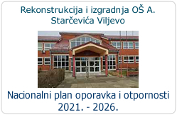 Rekonstrukcija i izgradnja OŠ A. Starčevića Viljevo