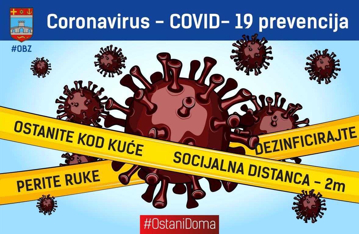 Jedna novooboljela i jedna preminula osoba pozitivna na koronavirus