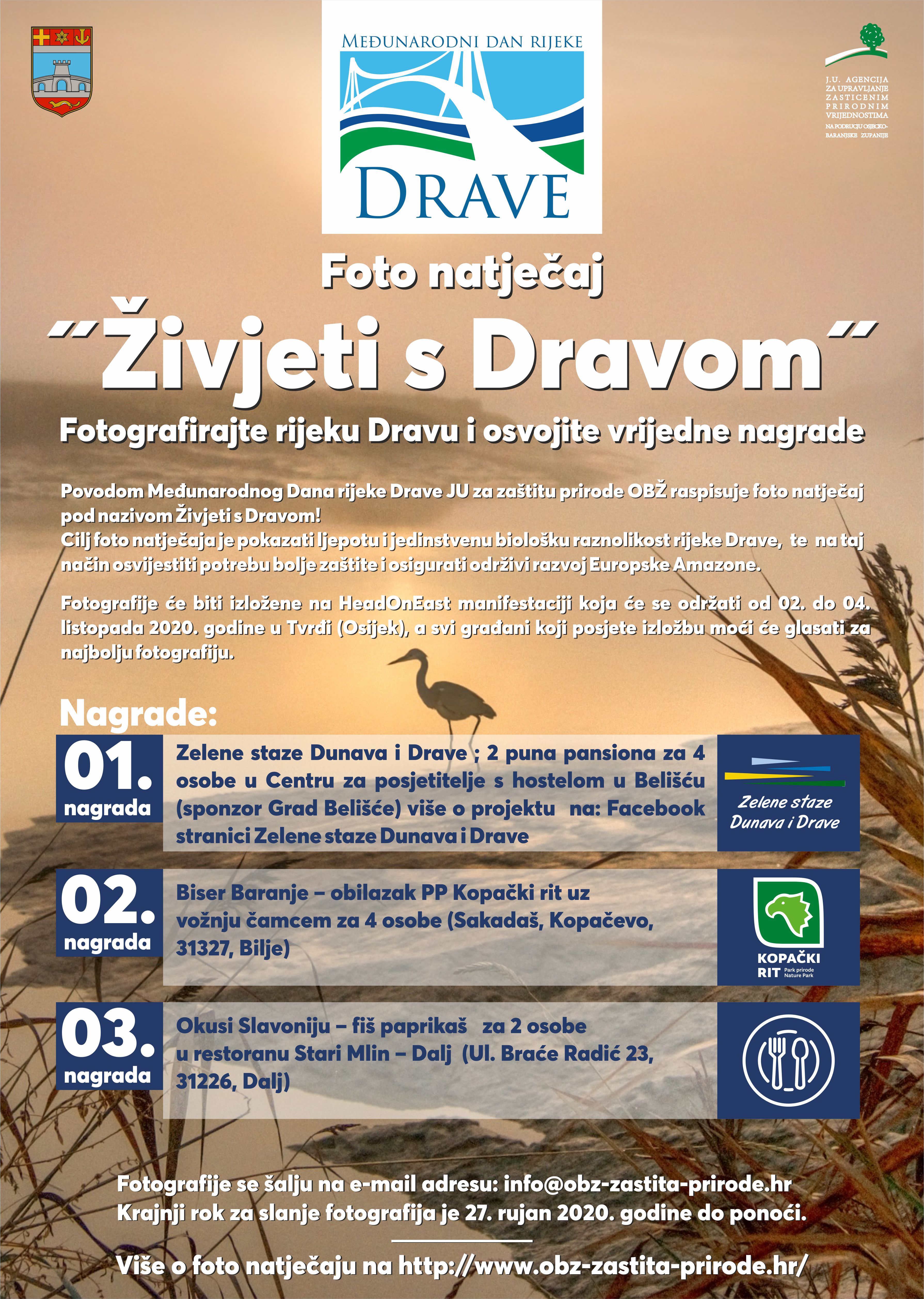 FOTO NATJEČAJ – „ŽIVJETI S DRAVOM“