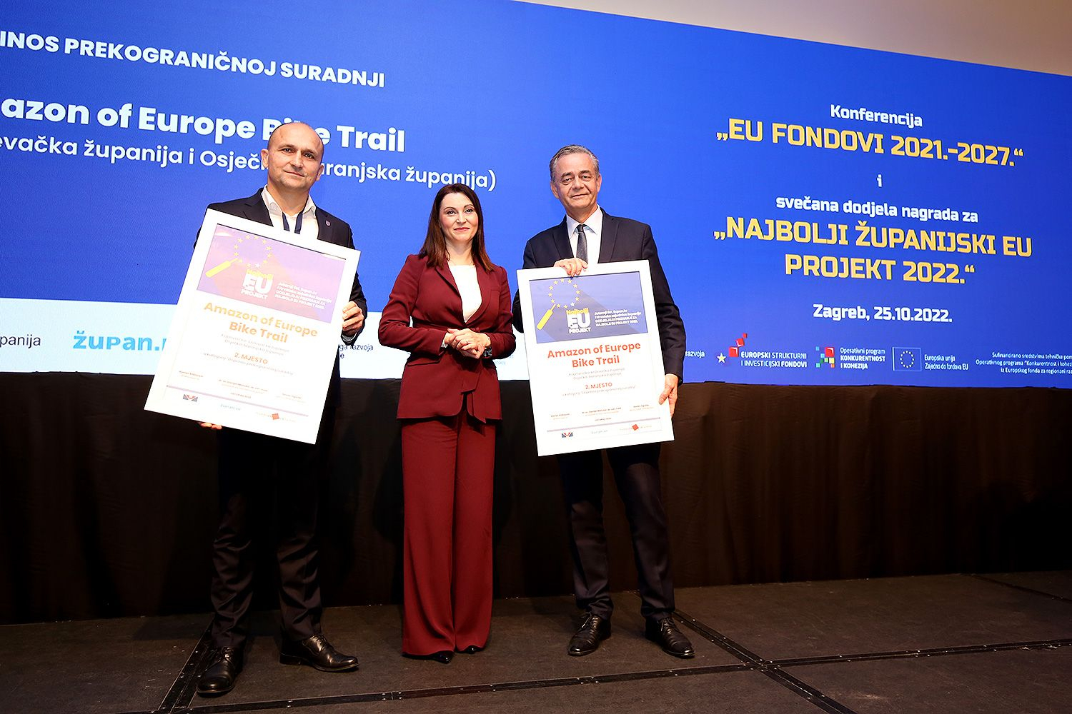 Još jedna nagrada Osječko-baranjskoj županiji za uspješnu realizaciju EU projekta