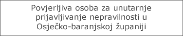 unutarnje prijavljivanje nepravilnosti